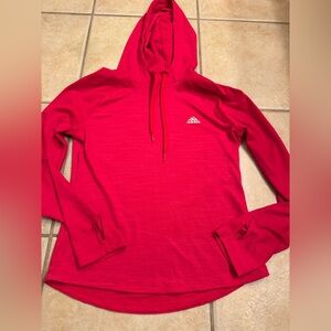 Adidas Women's Vibrant Red Hoodie